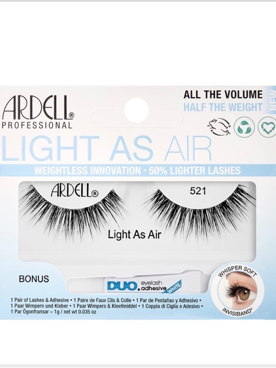 Ardell Other - Ardell Light As Air 521 False Lashes + DUO Clear Adhesive | NIB